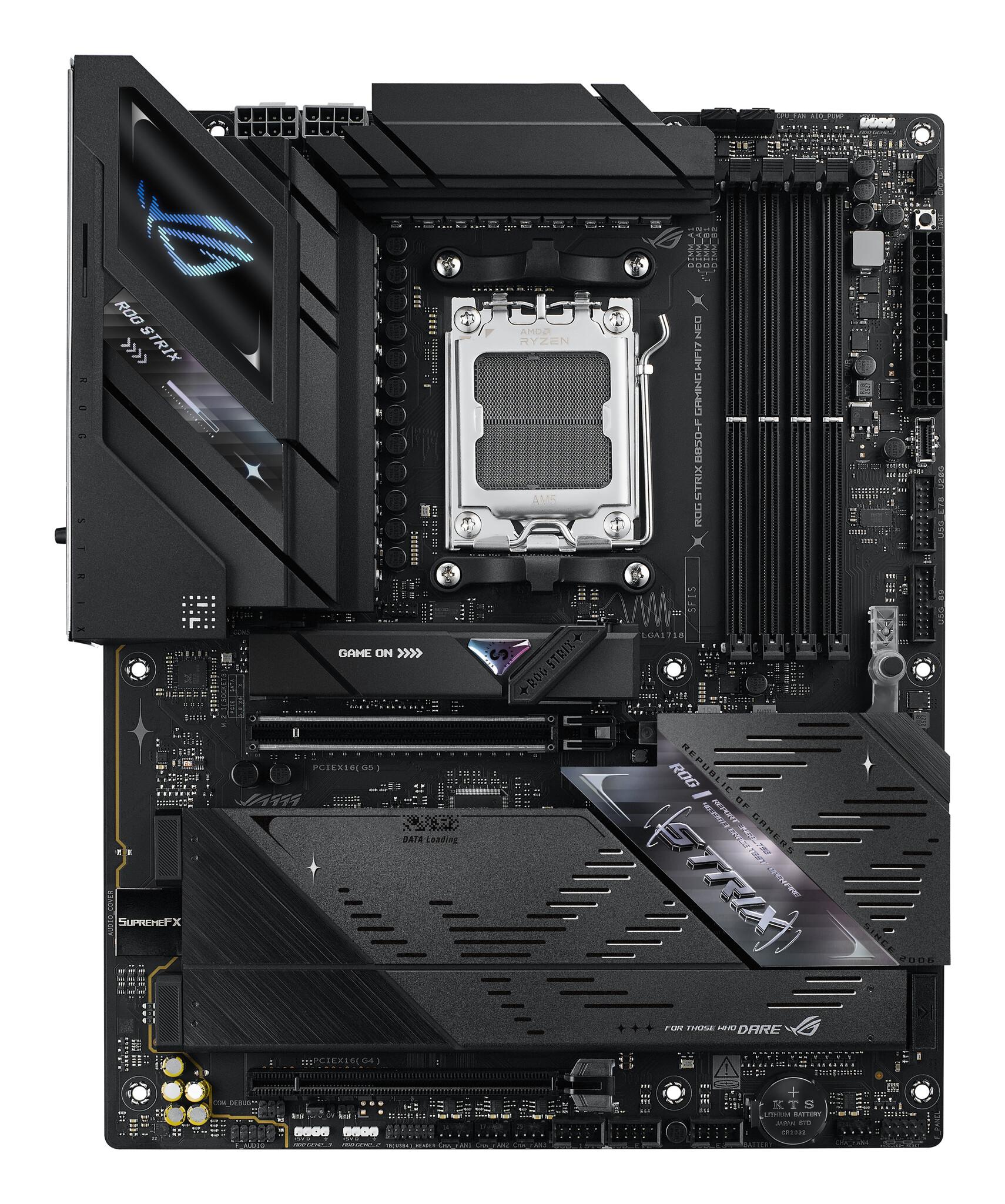 ASUS ROG STRIX B850-F GAMING WIFI7 NEO AMD B850 Цокъл AM5 ATX | JAR Computers ASUS ROG STRIX B850-F GAMING WIFI7 NEO AMD B850 Цокъл AM5 ATX