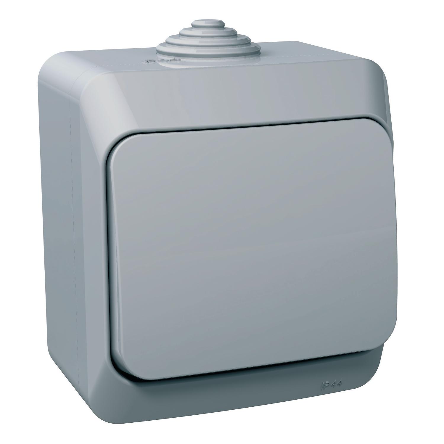 Бутон IP44 Сив - Schneider Electric Cedar Plus WDE000611 | JAR Computers Бутон IP44 Сив - Schneider Electric Cedar Plus WDE000611