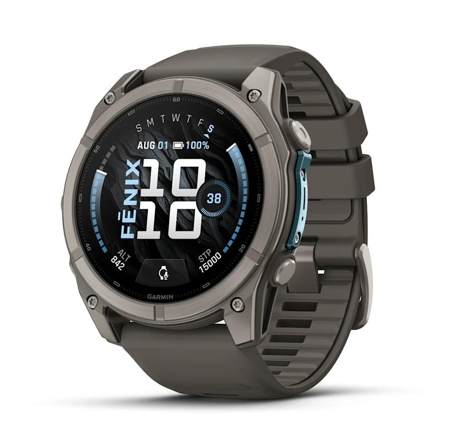 fēnix® 9 - 51 мм - Titanium с Pebble Grey силиконова каишка | JAR Computers fēnix® 9 - 51 мм - Titanium с Pebble Grey силиконова каишка