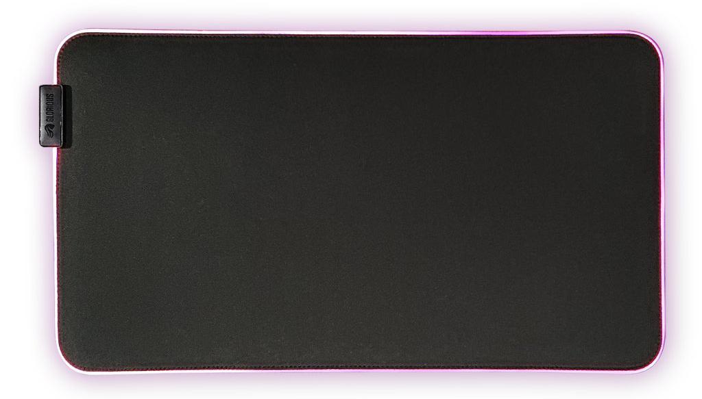 Гейминг подложка за мишка Glorious - GMP 2 GLED, XXL, RGB, черна