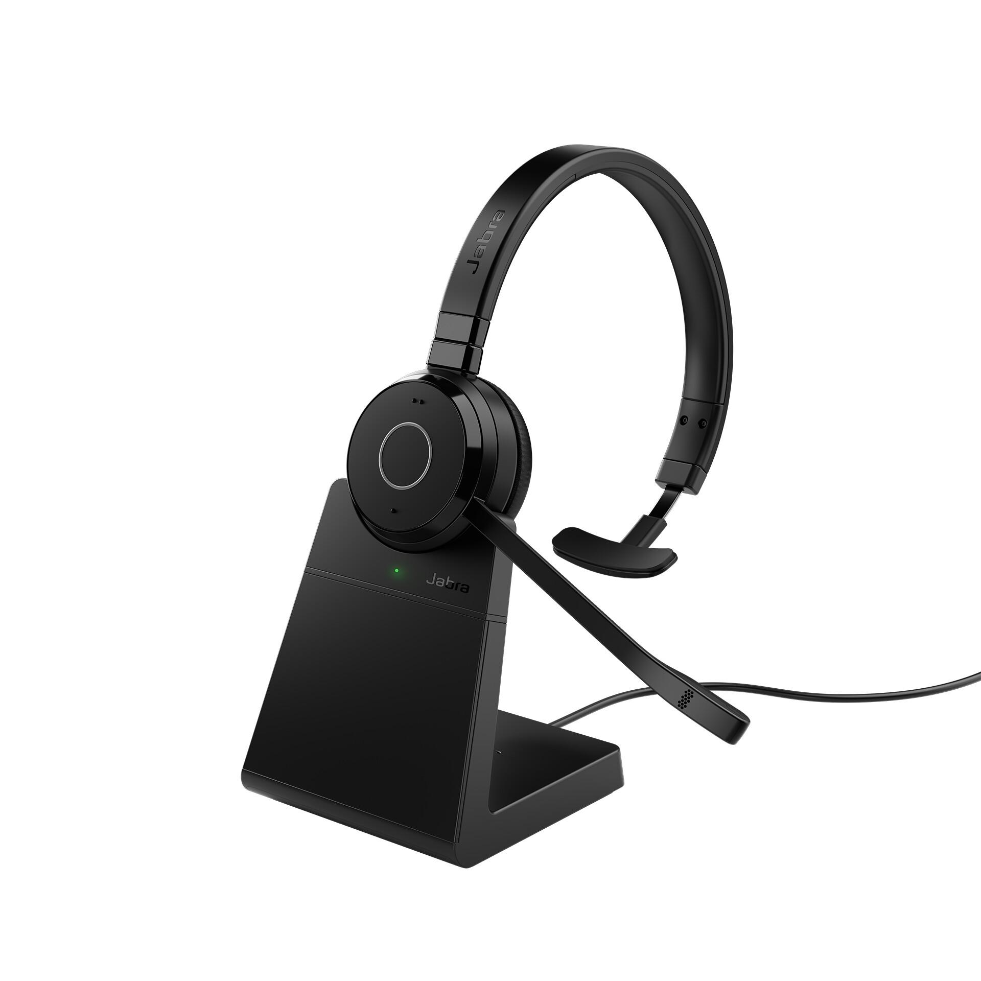 Jabra Evolve 65 TE Слушалки Жична и безжична Лента за глава Офис/Център за обаждания USB Тип-A Bluetooth Черен