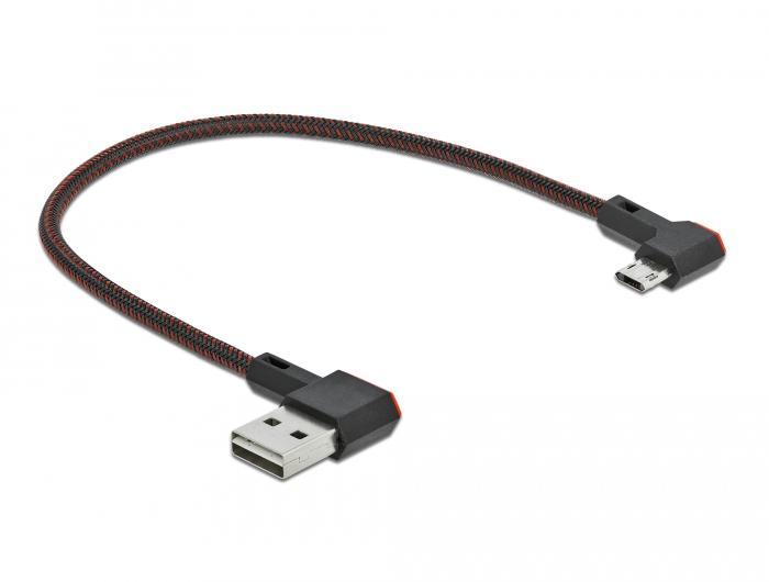 Кабел DeLock, EASY-USB 2.0 Type-A мъжко - EASY-USB Micro-B мъжко | JAR Computers Кабел DeLock, EASY-USB 2.0 Type-A мъжко - EASY-USB Micro-B мъжко