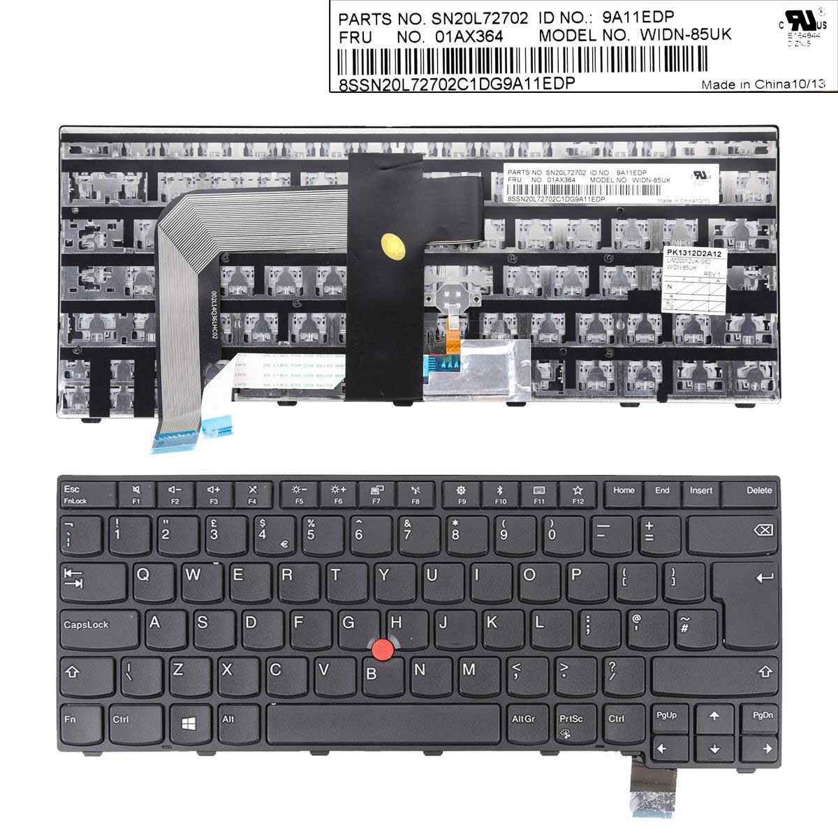 Клавиатура за лаптоп Lenovo ThinkPad T460P T470P Черна с Черна Рамка С Поинтинг Стик / Black Frame Black with Pointing Stick US/UK | JAR Computers Клавиатура за лаптоп Lenovo ThinkPad T460P T470P Черна с Черна Рамка С Поинтинг Стик / Black Frame Black with Pointing Stick US/UK