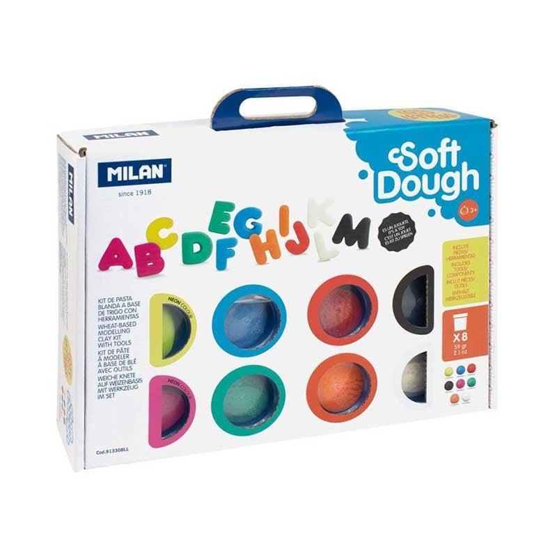 Milan Тесто за моделиране Soft Dough - Комплект Букви | JAR Computers Milan Тесто за моделиране Soft Dough - Комплект Букви