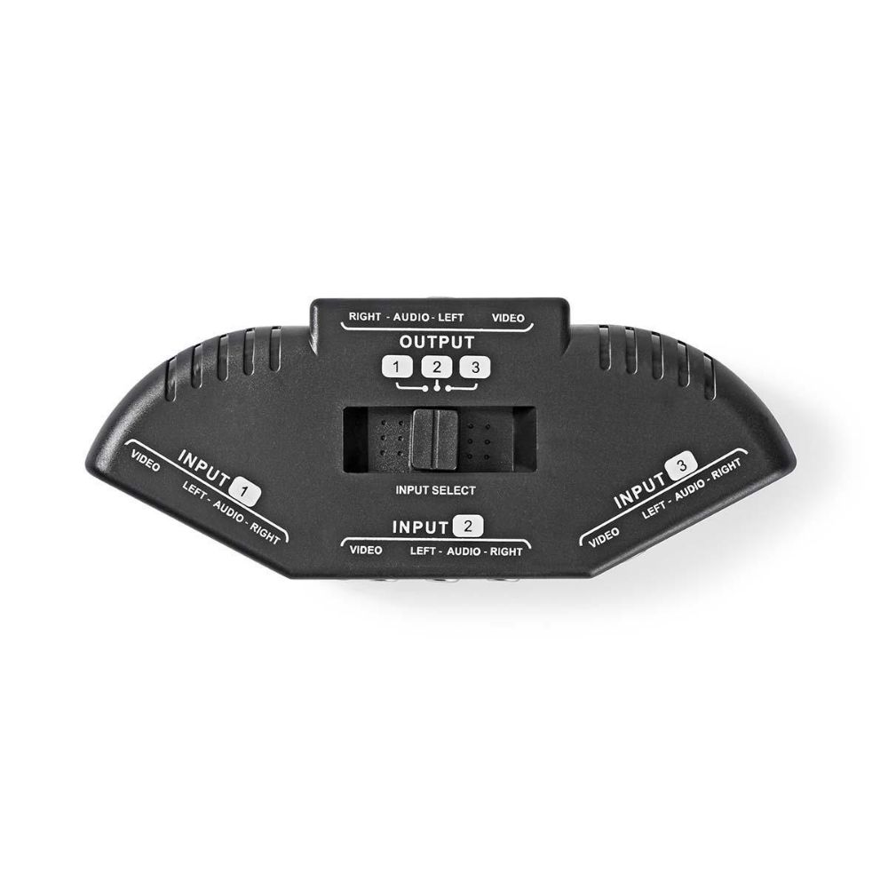 Nedis RCA female - 3x RCA female (VSWI2403BK) (NEDVSWI2403BK)