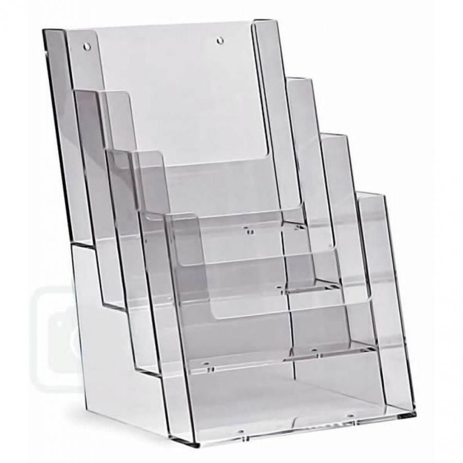 Поставка за брошури Taymar 4С160, 4хA5, 166x256x155 мм, настолна, 4 отделения | JAR Computers Поставка за брошури Taymar 4С160, 4хA5, 166x256x155 мм, настолна, 4 отделения