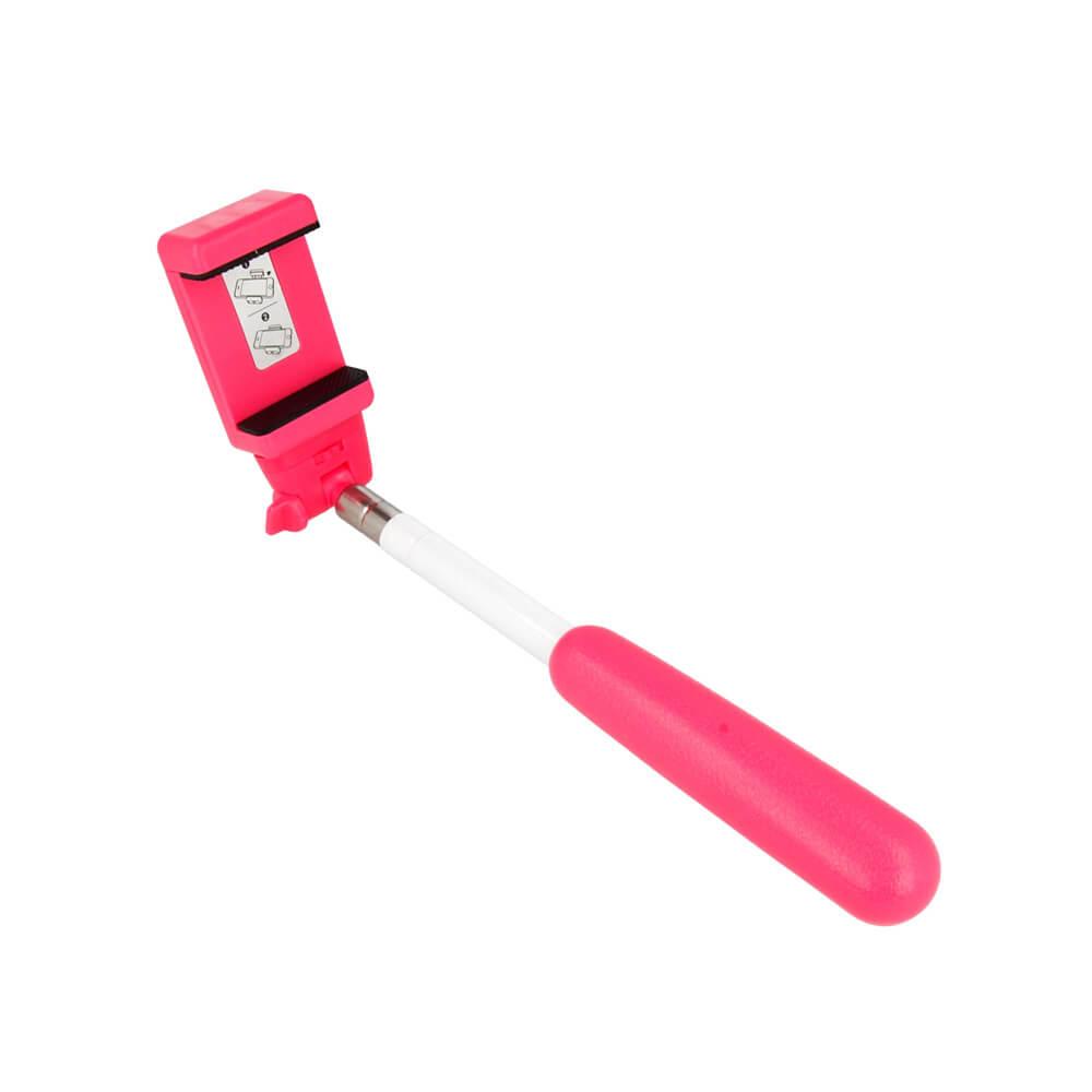 Разтегателен селфи стик за мобилни телефони - Noosy Selfie Stick (розов) | JAR Computers Разтегателен селфи стик за мобилни телефони - Noosy Selfie Stick (розов)