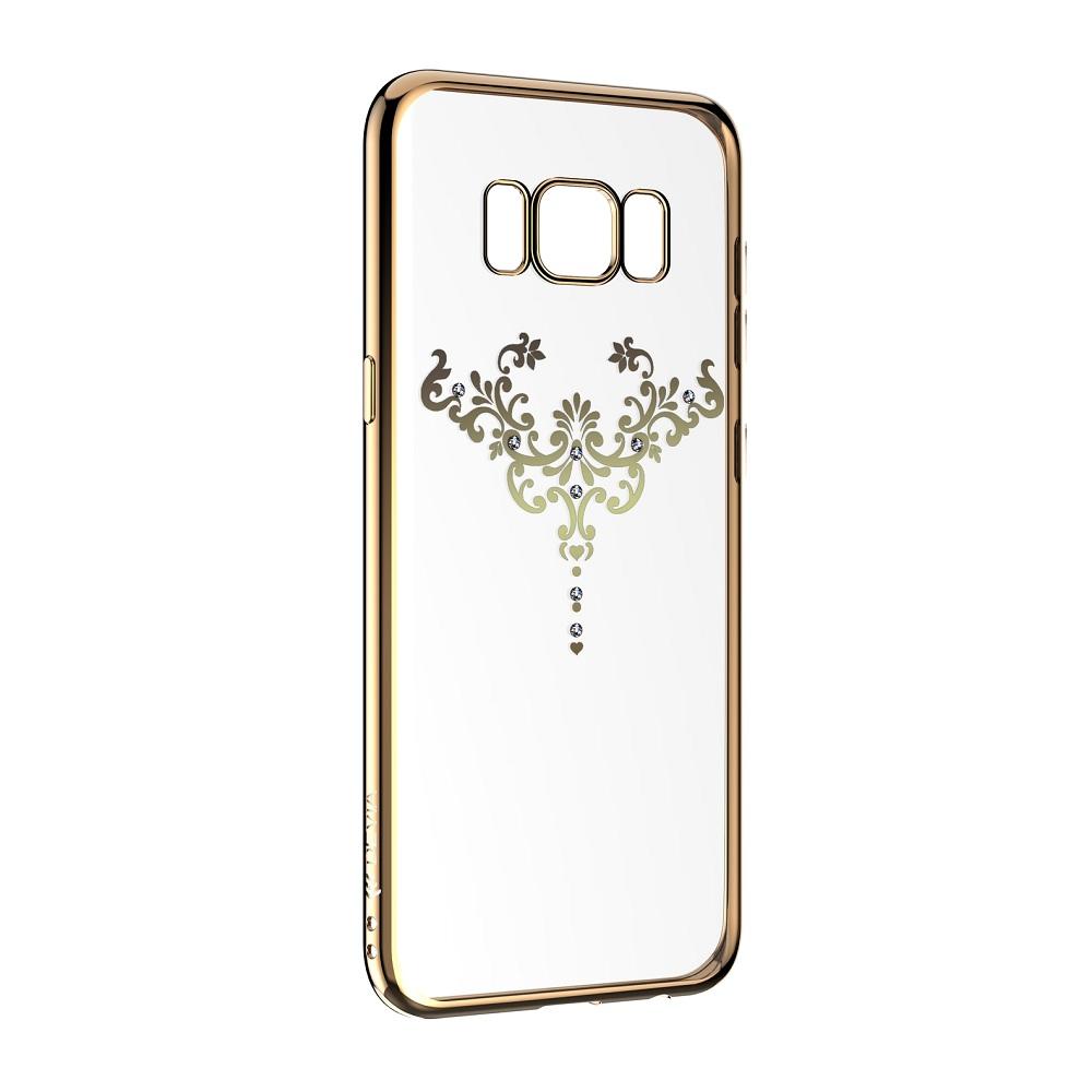Силиконов (TPU) калъф за Samsung Galaxy S8 (с кристали Сваровски) - Devia Crystal Iris Case (златист) | JAR Computers Силиконов (TPU) калъф за Samsung Galaxy S8 (с кристали Сваровски) - Devia Crystal Iris Case (златист)