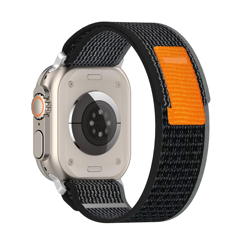 Текстилна каишка за Apple Watch 42мм, 44мм, 45мм, 46мм, Ultra, Ultra 2 49мм - Techsuit Watchband W039 (черен-сив) | JAR Computers Текстилна каишка за Apple Watch 42мм, 44мм, 45мм, 46мм, Ultra, Ultra 2 49мм - Techsuit Watchband W039 (черен-сив)