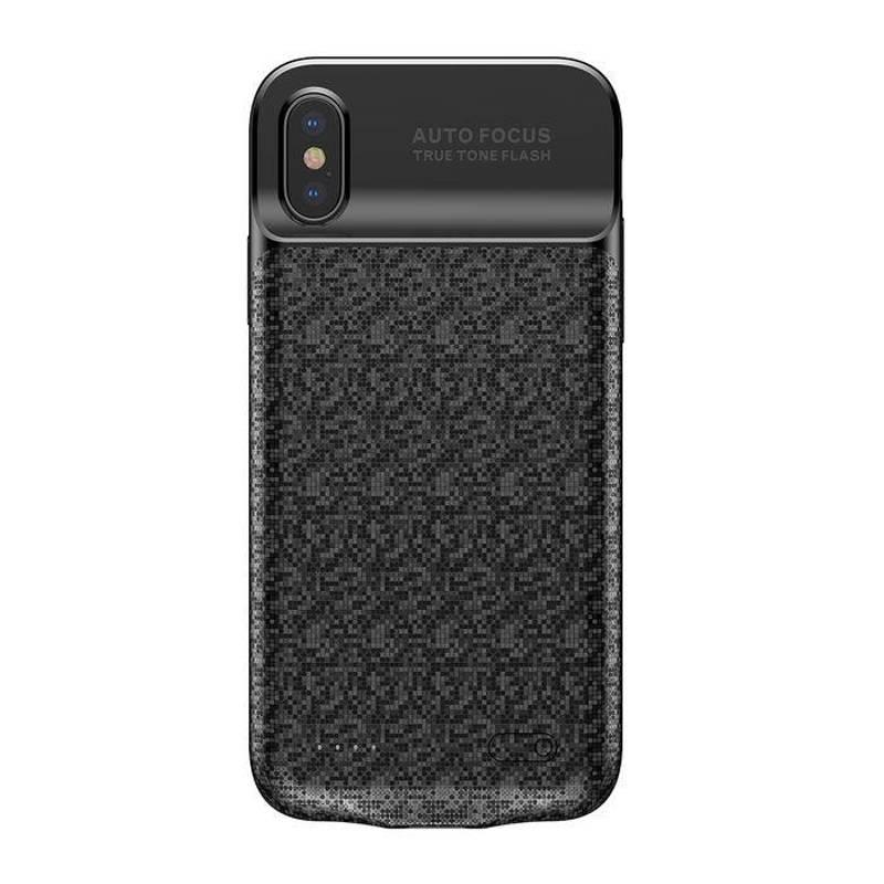 Удароустойчив кейс с вградена батерия за iPhone XS, iPhone X - Baseus Plaid Backpack Power Bank Battery Case 3500mAh (черен) | JAR Computers Удароустойчив кейс с вградена батерия за iPhone XS, iPhone X - Baseus Plaid Backpack Power Bank Battery Case 3500mAh (черен)