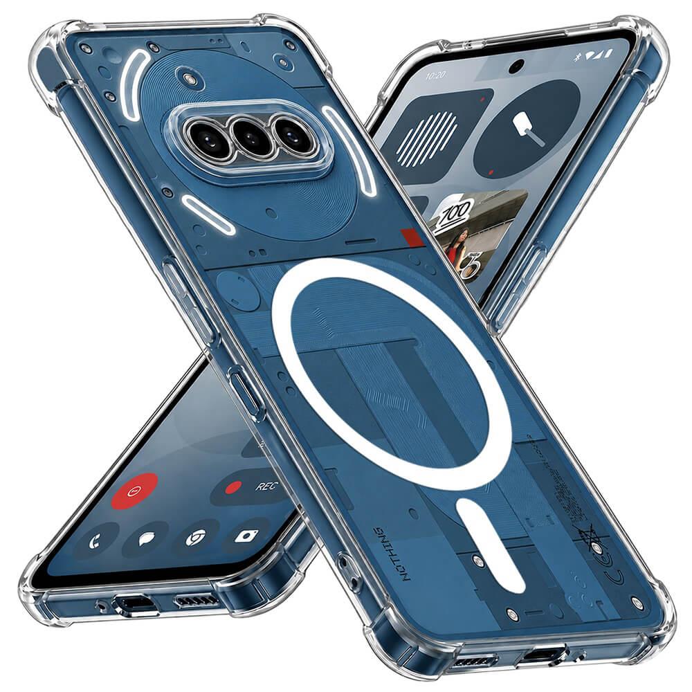 Удароустойчив силиконов (TPU) калъф с MagSafe за Nothing Phone (3a) - Techsuit Shockproof Clear Silicone Case (прозрачен) | JAR Computers Удароустойчив силиконов (TPU) калъф с MagSafe за Nothing Phone (3a) - Techsuit Shockproof Clear Silicone Case (прозрачен)