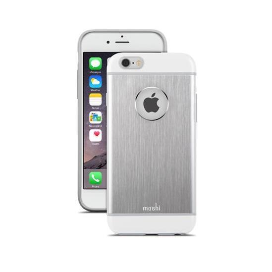Уникален удароустойчив алуминиев кейс за iPhone 6, iPhone 6S - Moshi iGlaze Armour (сребрист) | JAR Computers Уникален удароустойчив алуминиев кейс за iPhone 6, iPhone 6S - Moshi iGlaze Armour (сребрист)