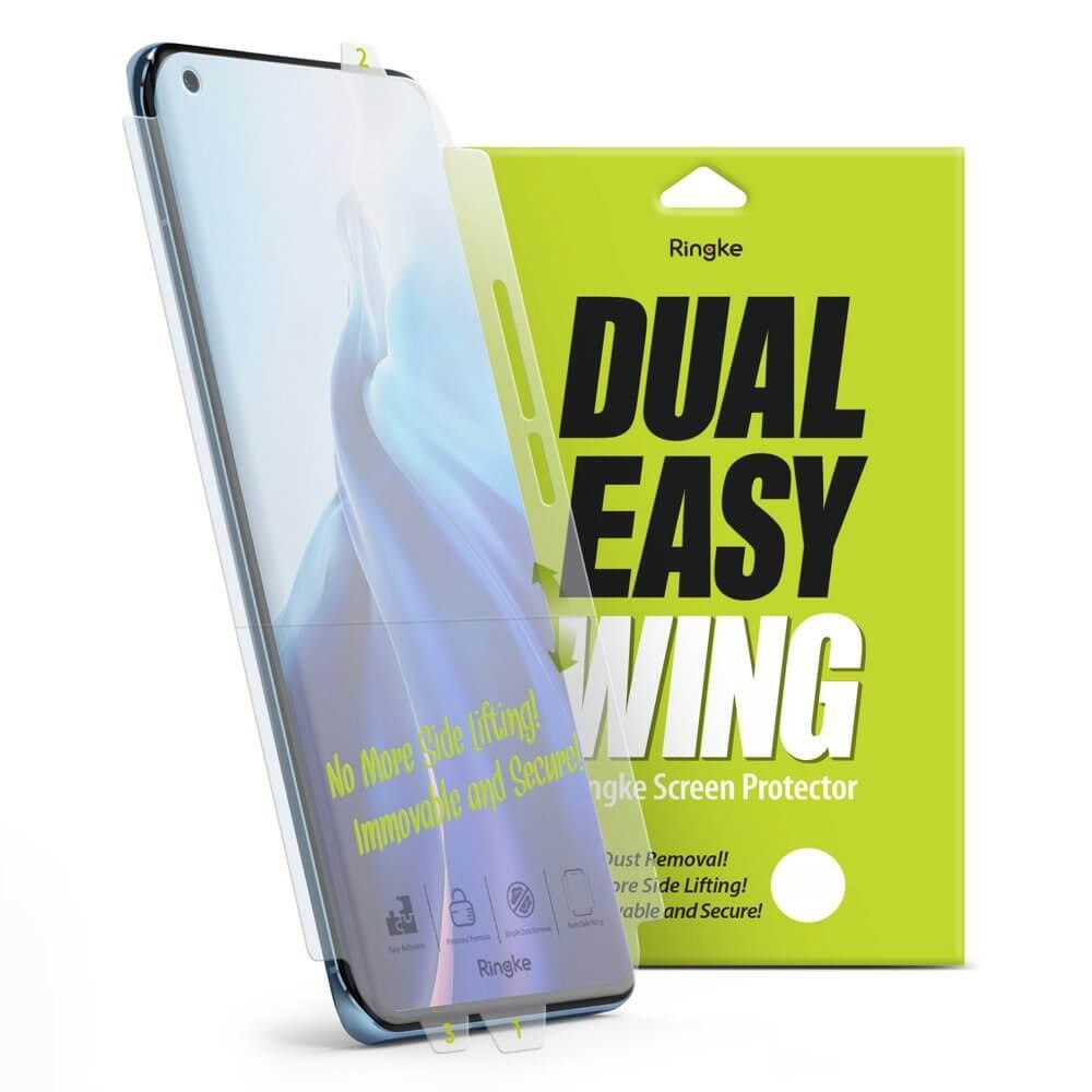 2 броя матирано защитно покритие с извити ръбове за целия дисплей на OnePlus 9 Pro - Ringke Dual Easy Wing 2x Screen Protector | JAR Computers 2 броя матирано защитно покритие с извити ръбове за целия дисплей на OnePlus 9 Pro - Ringke Dual Easy Wing 2x Screen Protector