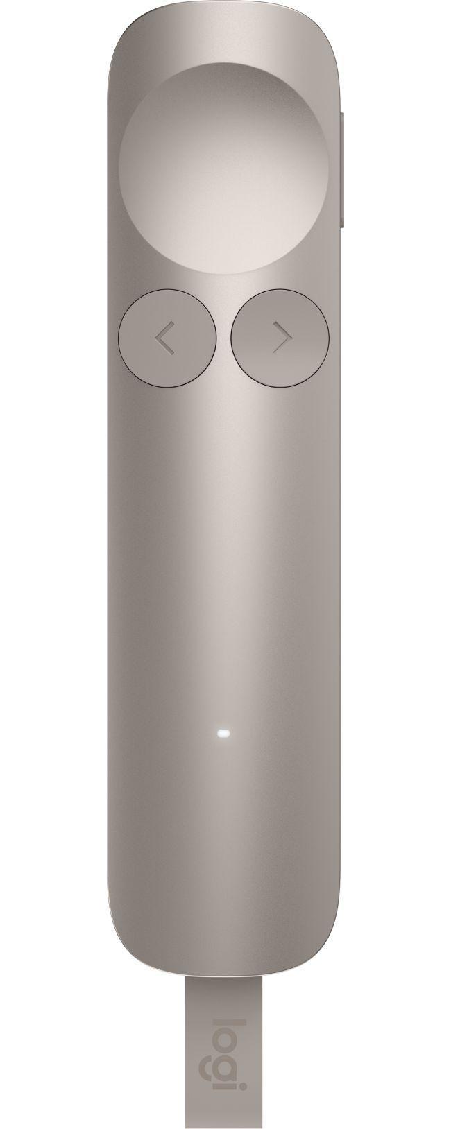 Безжичен презентер Logitech Spotlight 2, Bluetooth, 2.4 GHz Wireless - Бежов