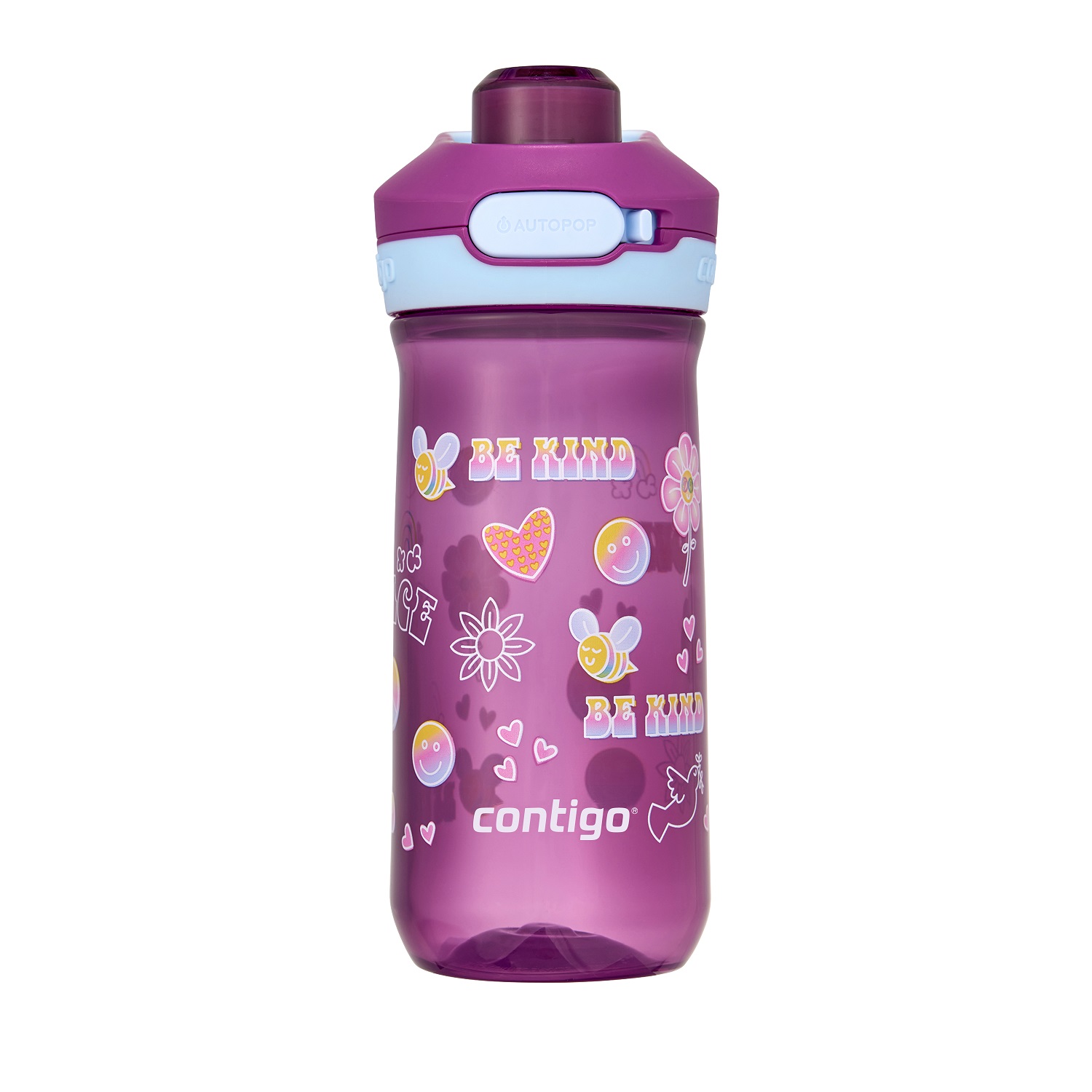 Детска бутилка CONTIGO Jessie AUTOPOP™ 420мл, Grape | JAR Computers Детска бутилка CONTIGO Jessie AUTOPOP™ 420мл, Grape