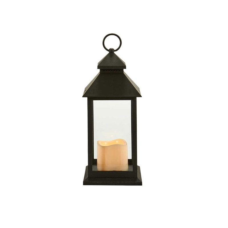 Фенер Giftdecor, голям, пластмасов, LED, черен | JAR Computers Фенер Giftdecor, голям, пластмасов, LED, черен