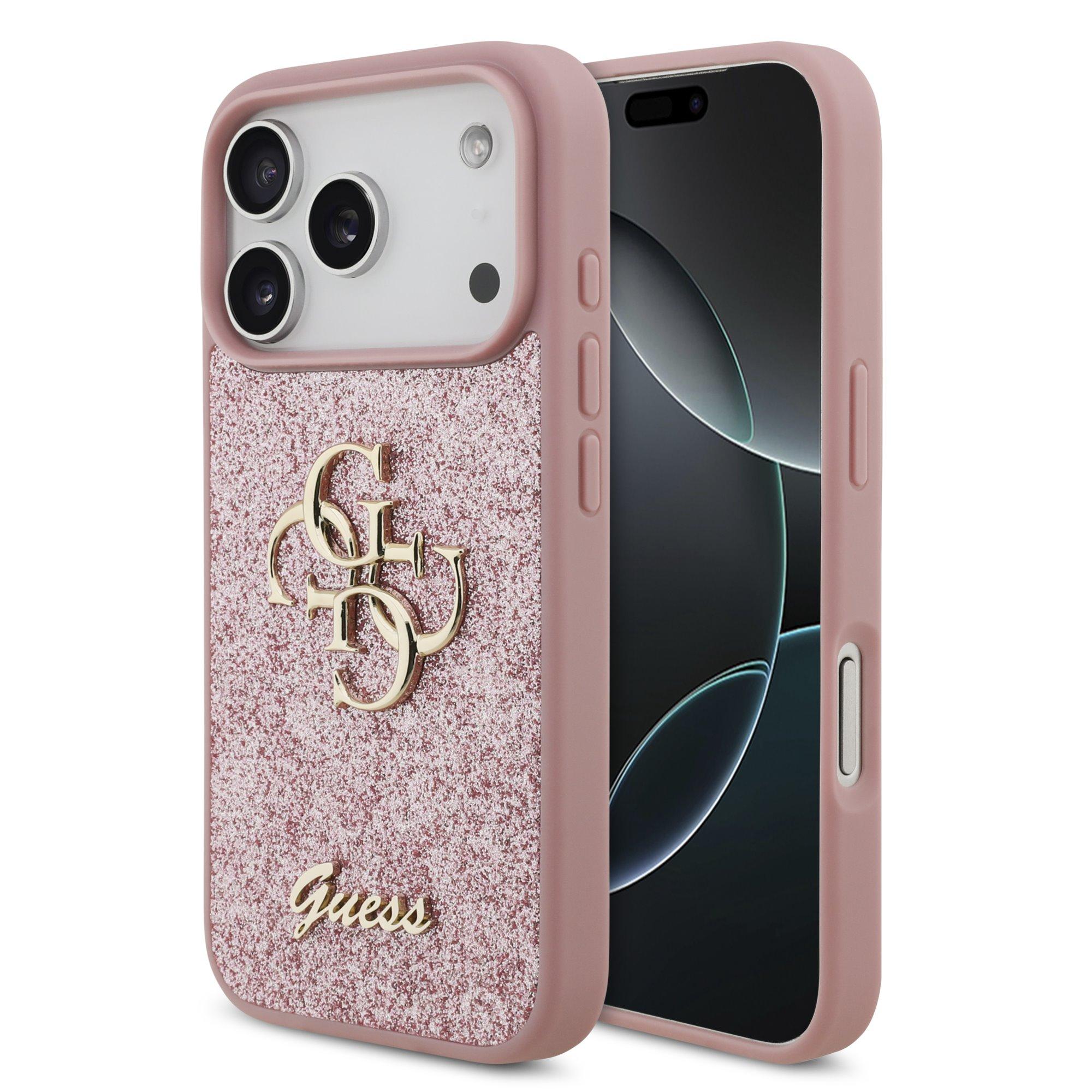 GUESS Калъф Apple iPhone 18 Pro, PU Fixed Glitter 4G Metal Logo, розов - GUHCP18LHG4SGP | JAR Computers GUESS Калъф Apple iPhone 18 Pro, PU Fixed Glitter 4G Metal Logo, розов - GUHCP18LHG4SGP