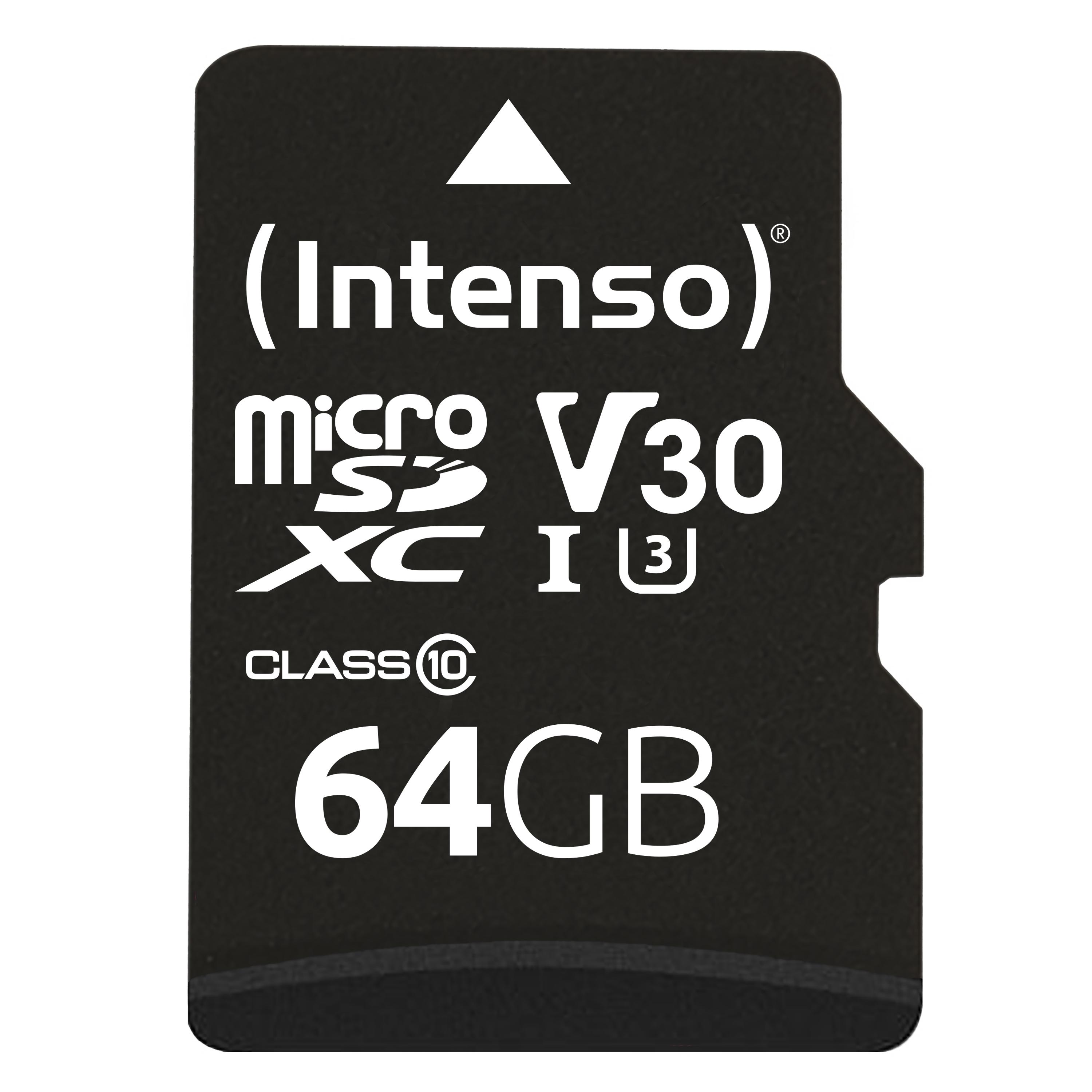 Intenso 3433490 карта памет 64 GB MicroSDXC UHS-I Клас 10 | JAR Computers Intenso 3433490 карта памет 64 GB MicroSDXC UHS-I Клас 10