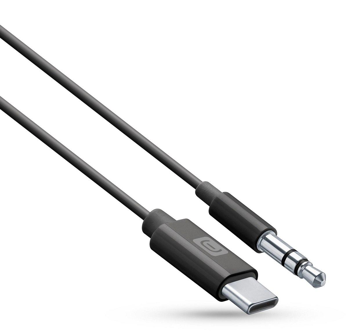 Кабел Аудио USB-C към 3.5 мм 100 см черен