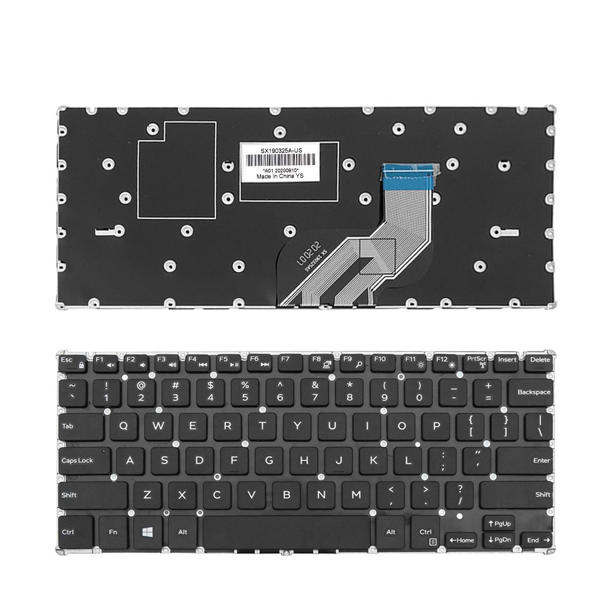 Клавиатура за лаптоп Dell Inspiron 11 3162 3164 3168 3169 3179 Black Without Frame US / Черна Без Рамка (Малък Ентър)  Оригинална / Original | JAR Computers Клавиатура за лаптоп Dell Inspiron 11 3162 3164 3168 3169 3179 Black Without Frame US / Черна Без Рамка (Малък Ентър)  Оригинална / Original
