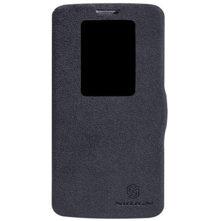 Кожен калъф, тип портфейл за LG G2 - Nillkin Window Flip Case (черен) | JAR Computers Кожен калъф, тип портфейл за LG G2 - Nillkin Window Flip Case (черен)