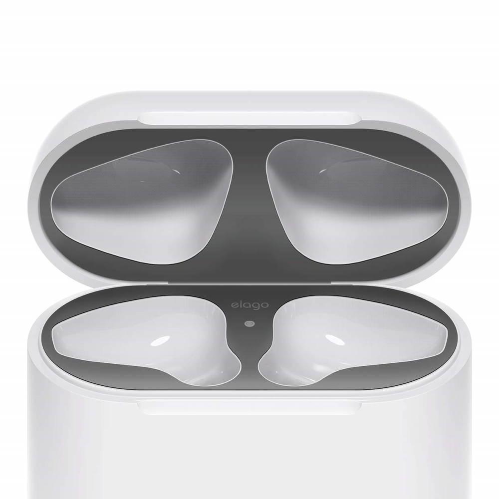 Комплект метални предпазители против прах за Apple AirPods - Elago AirPods Dust Guard (тъмносив-мат) | JAR Computers Комплект метални предпазители против прах за Apple AirPods - Elago AirPods Dust Guard (тъмносив-мат)
