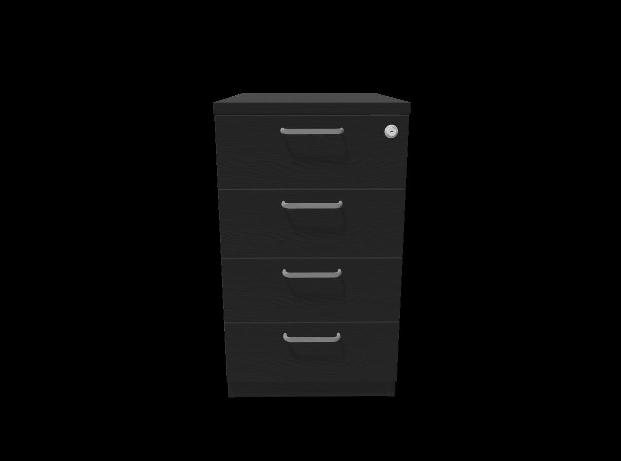 Контейнер с четири чекмеджета Easy Space 4D, 430х600х740мм, ПДЧ 18 мм, черен графит | JAR Computers Контейнер с четири чекмеджета Easy Space 4D, 430х600х740мм, ПДЧ 18 мм, черен графит