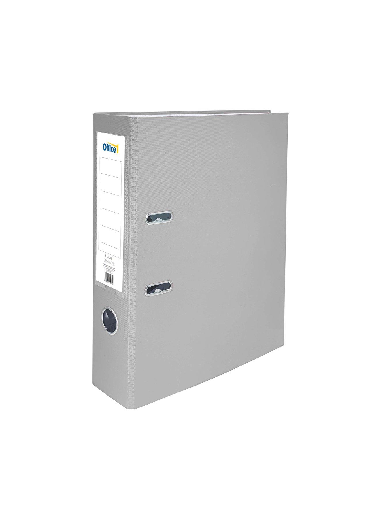 Office 1 Класьор, 8 cm, PP, без метален кант, сив | JAR Computers Office 1 Класьор, 8 cm, PP, без метален кант, сив