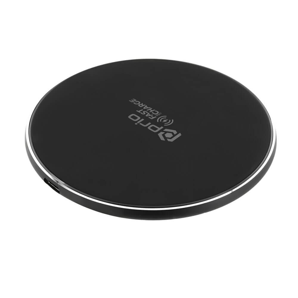 Поставка (пад) за безжично зареждане на Qi съвместими устройства - Prio Wireless Charging Stand 15W (черен) | JAR Computers Поставка (пад) за безжично зареждане на Qi съвместими устройства - Prio Wireless Charging Stand 15W (черен)