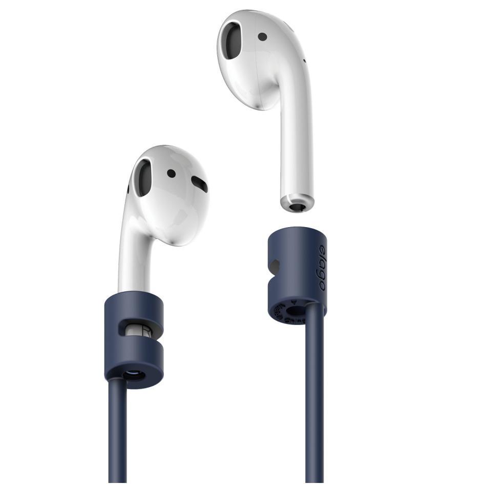 Тънко силиконово въженце за безжични слушалки Apple AirPods - Elago AirPods Strap (индиго) | JAR Computers Тънко силиконово въженце за безжични слушалки Apple AirPods - Elago AirPods Strap (индиго)
