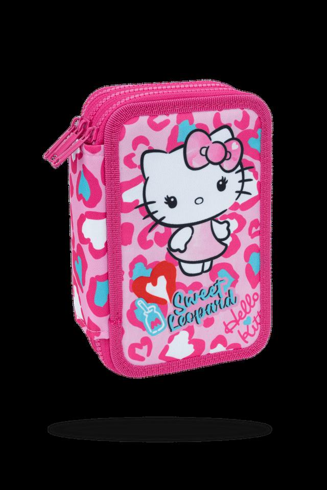 Ученически несесер с пособия Coolpack - Jumper 3 - Hello Kitty Pink
