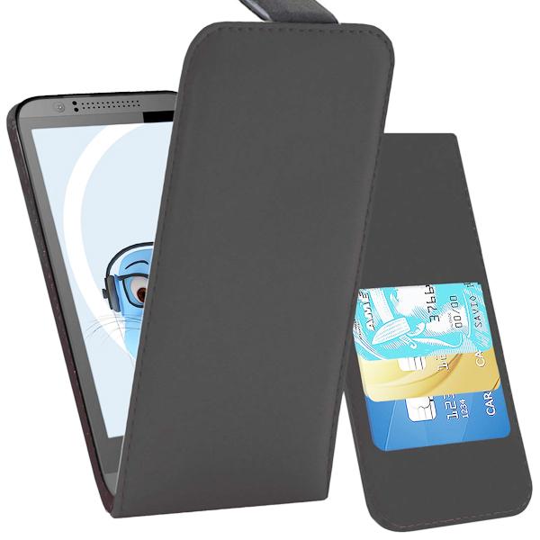Вертикален кожен калъф с джоб за HTC Desire 510 - Leather Pocket Flip Case (сив) | JAR Computers Вертикален кожен калъф с джоб за HTC Desire 510 - Leather Pocket Flip Case (сив)