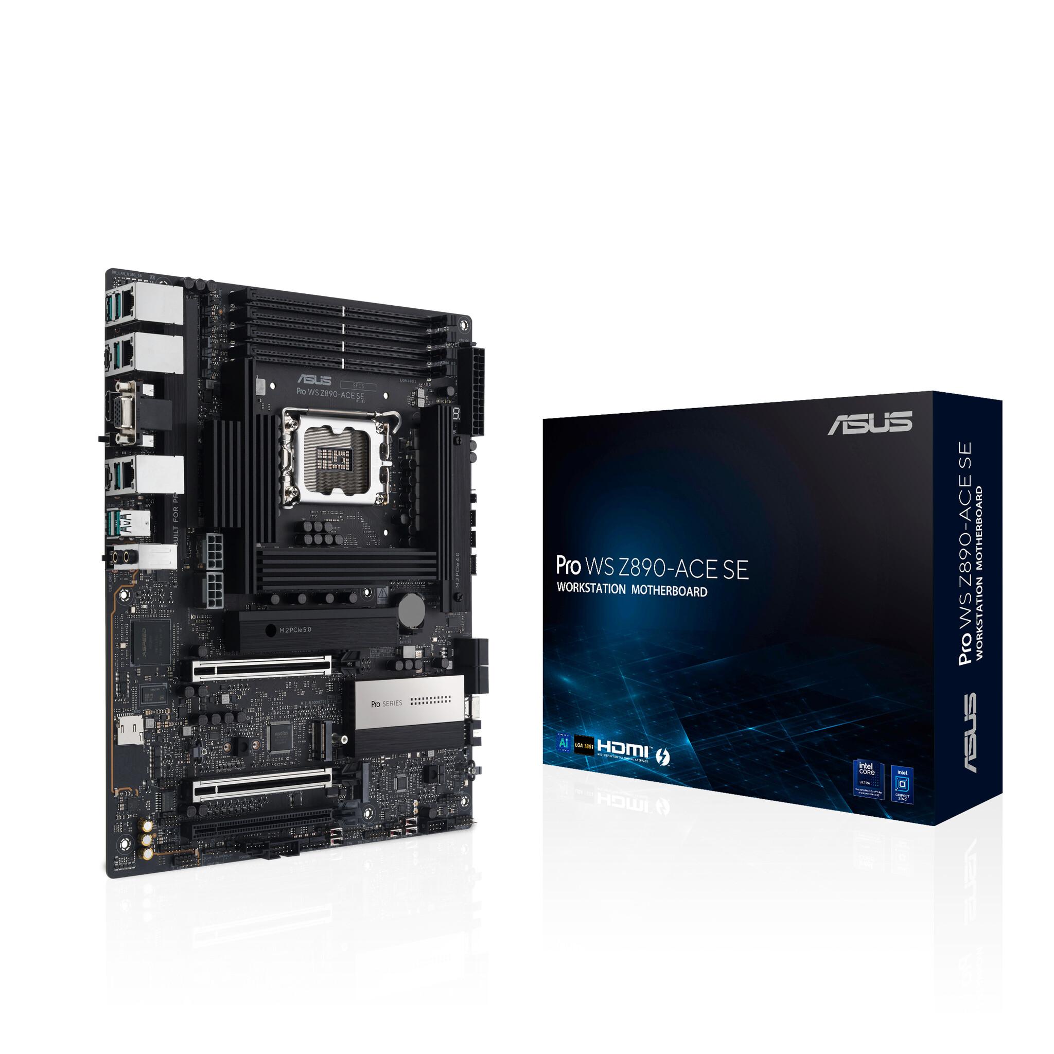 ASUS PRO WS Z890-ACE SE Intel Z890 LGA 1851 (Socket V1) ATX | JAR Computers ASUS PRO WS Z890-ACE SE Intel Z890 LGA 1851 (Socket V1) ATX