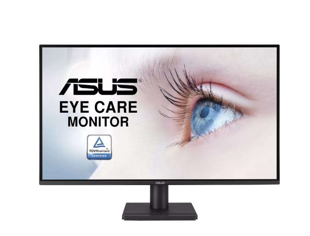 Asus VA27AQ Eye Care Monitor, 27 ", IPS, QHD, 99% sRGB, Frameless, HDMI, DisplayPort, VGA, 1ms MPRT, Stereo Speakers, Low Blue Light, Flicker Free, Wall Mountable, Black | JAR Computers Asus VA27AQ Eye Care Monitor, 27 ", IPS, QHD, 99% sRGB, Frameless, HDMI, DisplayPort, VGA, 1ms MPRT, Stereo Speakers, Low Blue Light, Flicker Free, Wall Mountable, Black