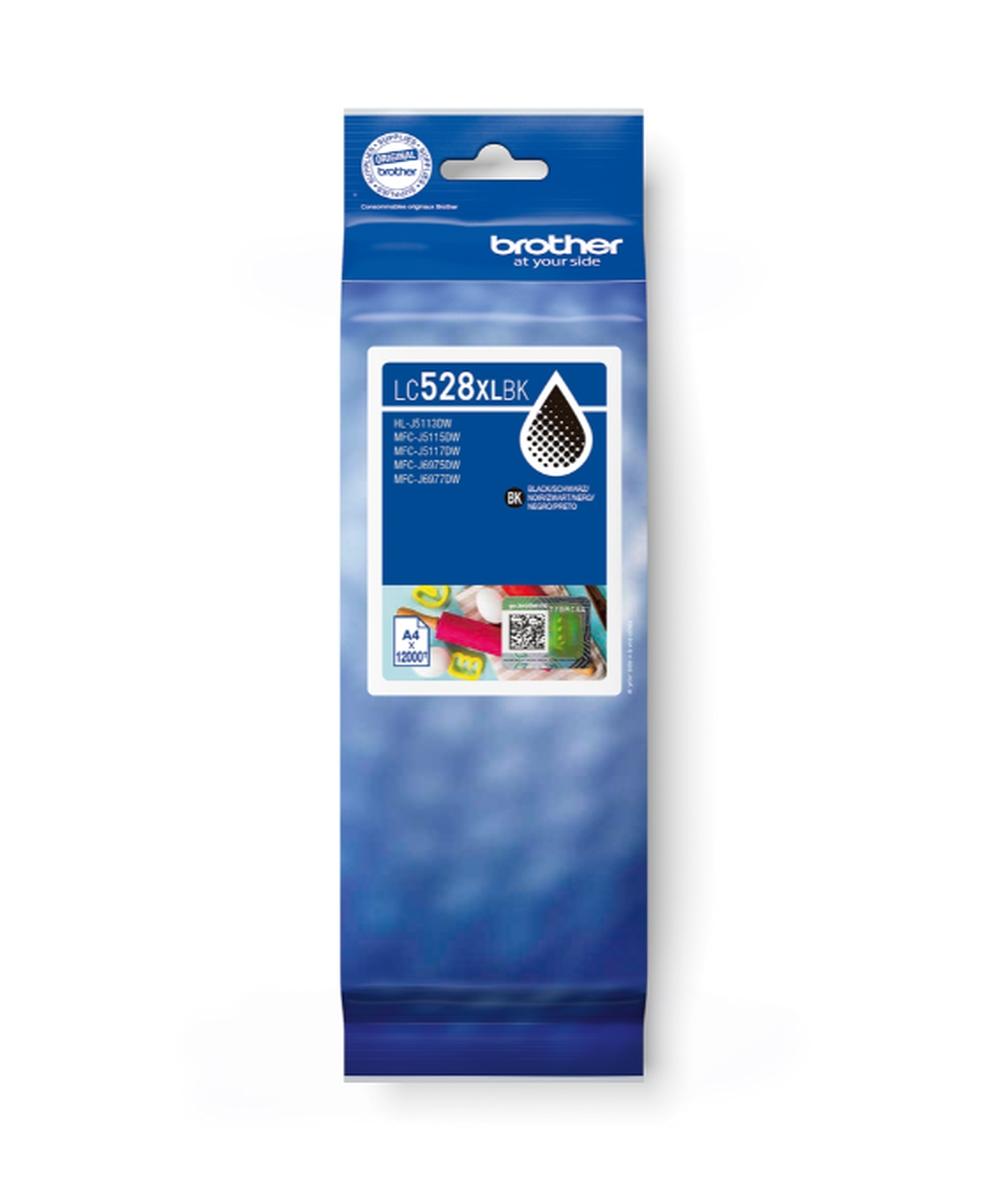 Brother LC528XLBK Black Ink Cartridge  - 12000 page yield