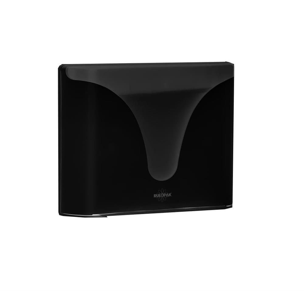 Диспенсър за сгънати кърпи Rulopak Eazy, черен, abs, за 200 кърпи, 22.5 х 22 cm | JAR Computers Диспенсър за сгънати кърпи Rulopak Eazy, черен, abs, за 200 кърпи, 22.5 х 22 cm