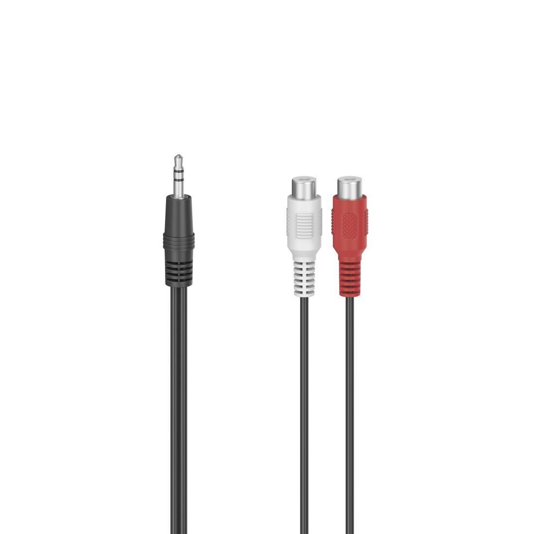 HAMA Аудио адаптер, 2 x RCA женско - 3.5 mm жак мъжко, стерео | JAR Computers HAMA Аудио адаптер, 2 x RCA женско - 3.5 mm жак мъжко, стерео