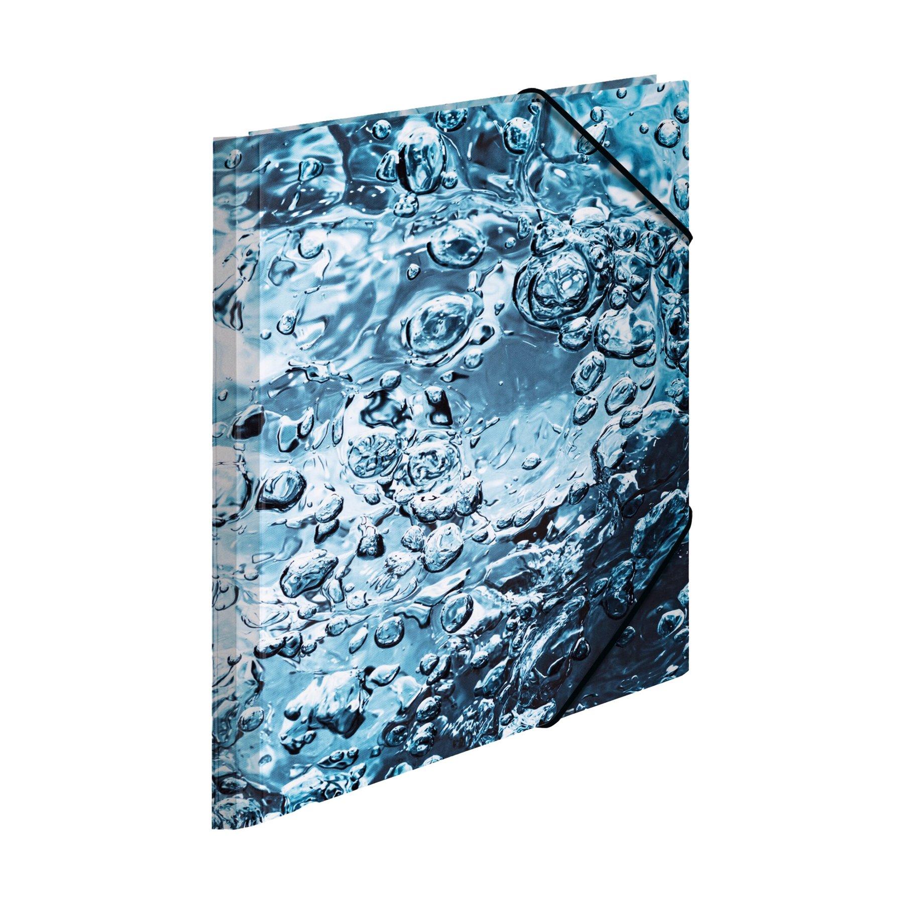 Herma Папка Nature, картонена, с ластик, A4, вода | JAR Computers Herma Папка Nature, картонена, с ластик, A4, вода