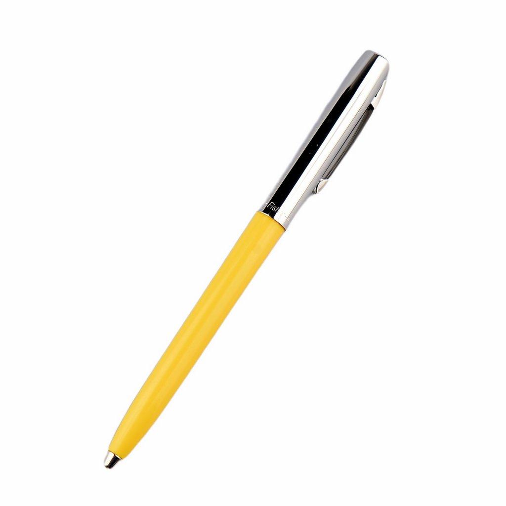 Химикалка Fisher Space Pen Cap-O-Matic Chrome cap Yellow barrel 775-Y в подаръчна кутия | JAR Computers Химикалка Fisher Space Pen Cap-O-Matic Chrome cap Yellow barrel 775-Y в подаръчна кутия