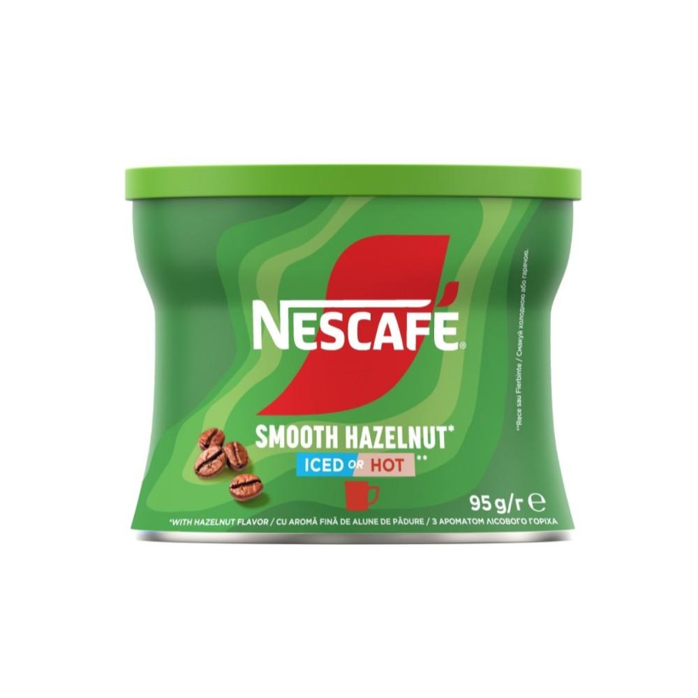 Кафе Nescafe Smooth Hazelnut разтворимо, метална кутия, с вкус лешник 95г | JAR Computers Кафе Nescafe Smooth Hazelnut разтворимо, метална кутия, с вкус лешник 95г