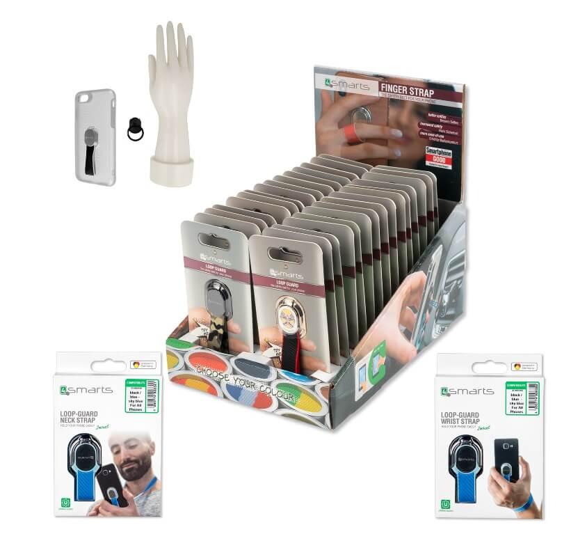 Каишки за задържане на смартфони - 4smarts Loop Guard Starter Set incl. 30 pcs. in POS Stand (30 бр.) | JAR Computers Каишки за задържане на смартфони - 4smarts Loop Guard Starter Set incl. 30 pcs. in POS Stand (30 бр.)