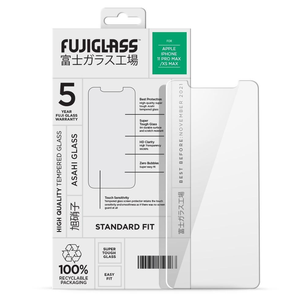 Калено стъклено защитно покритие за дисплея на iPhone 11 Pro Max - Fuji Standard Fit Screen Protector (прозрачен) | JAR Computers Калено стъклено защитно покритие за дисплея на iPhone 11 Pro Max - Fuji Standard Fit Screen Protector (прозрачен)