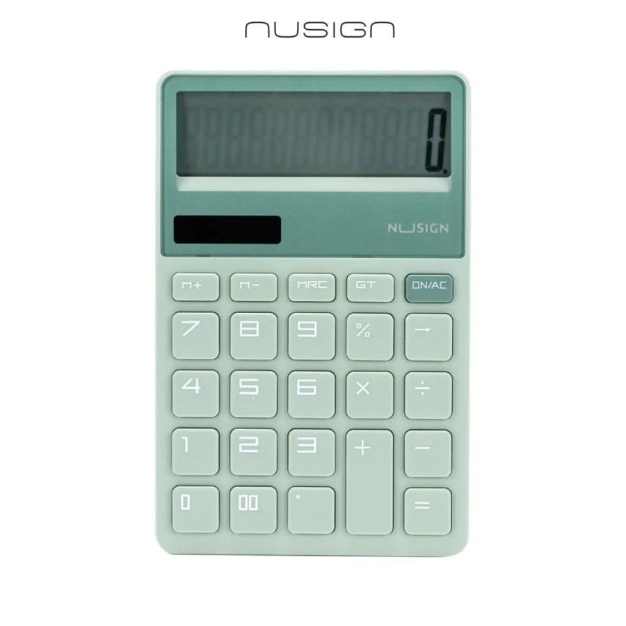 Калкулатор Nusign Classic ENS042, настолен, 12 dgt, 163.6x106x19 мм, зелен | JAR Computers Калкулатор Nusign Classic ENS042, настолен, 12 dgt, 163.6x106x19 мм, зелен