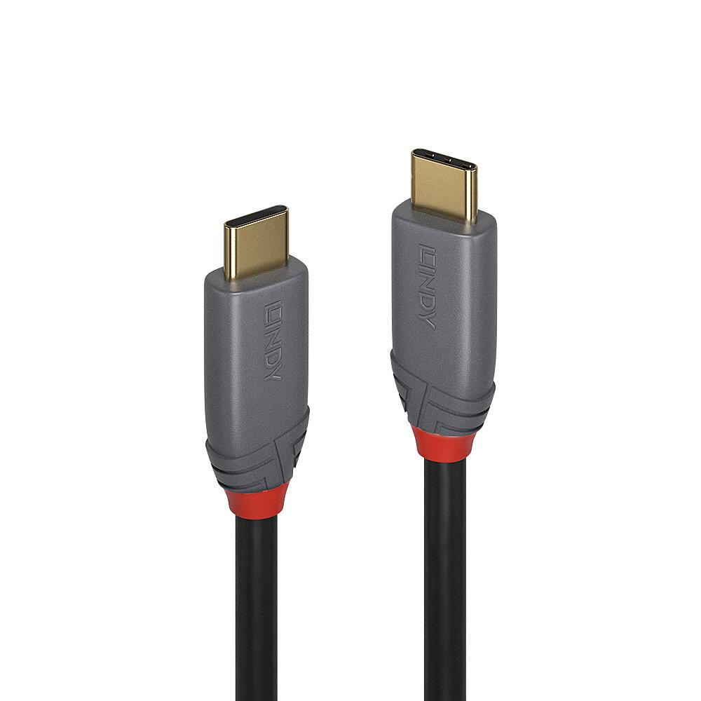 LINDY LNY-36909 :: Кабел USB 3.2, Type C към C, M/M, 10Gbps, 100W PD, черен, Anthra Line, черен, 7.0 м | JAR Computers LINDY LNY-36909 :: Кабел USB 3.2, Type C към C, M/M, 10Gbps, 100W PD, черен, Anthra Line, черен, 7.0 м