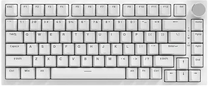 Механична клавиатура AJAZZ- AK820, Blue Switches, RGB, бяла | JAR Computers Механична клавиатура AJAZZ- AK820, Blue Switches, RGB, бяла