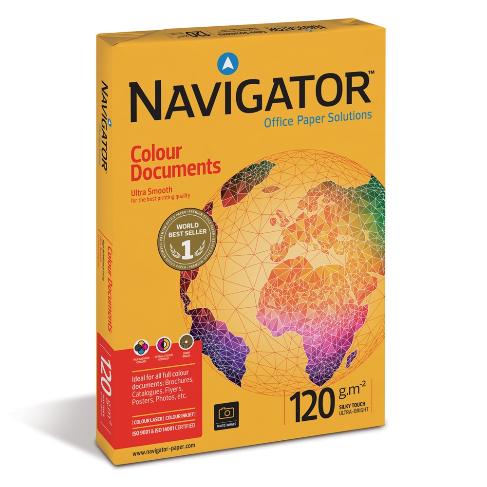 Navigator A4 120GR (Color Documents) Professional Printing Paper 250 Sheets (NVG330967)