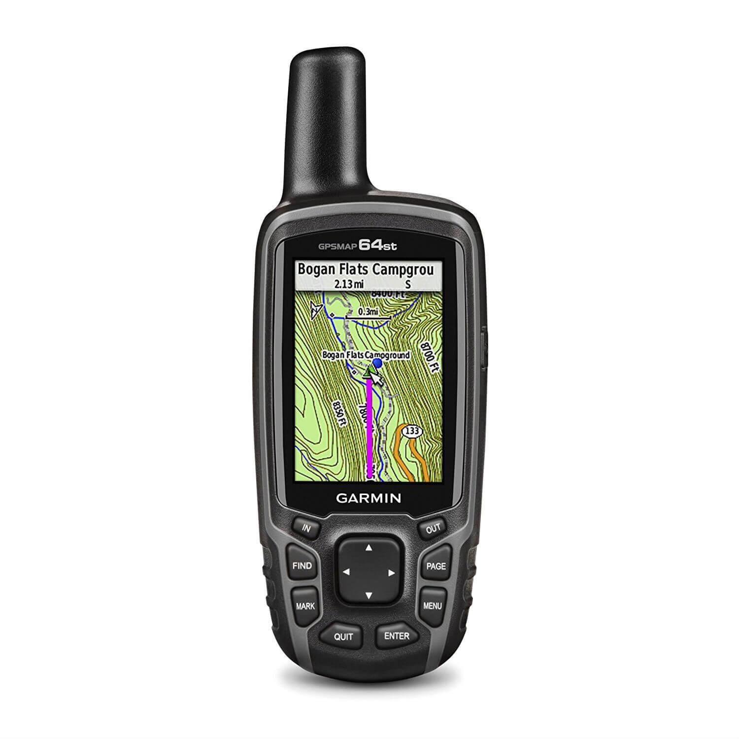Ръчен навигатор с GPS и GLONASS, допълнителни сензори и безжично свързване - Garmin GPSMAP 64st Topo Europe | JAR Computers Ръчен навигатор с GPS и GLONASS, допълнителни сензори и безжично свързване - Garmin GPSMAP 64st Topo Europe