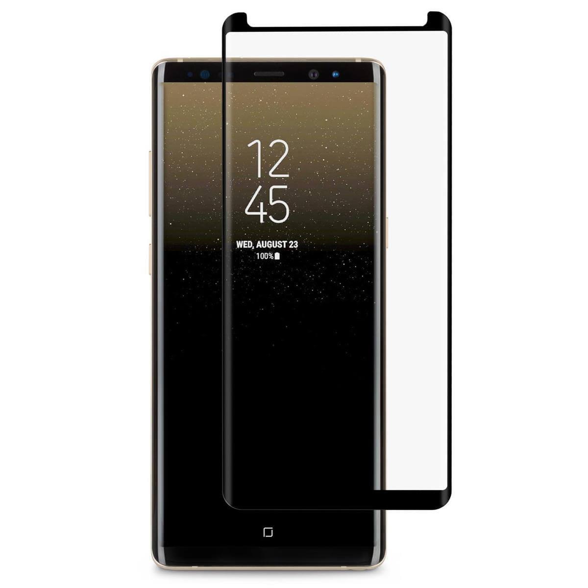 Стъклено защитно покритие за целия дисплей на Samsung Galaxy Note 8 - Moshi IonGlass (прозрачен-черен) | JAR Computers Стъклено защитно покритие за целия дисплей на Samsung Galaxy Note 8 - Moshi IonGlass (прозрачен-черен)