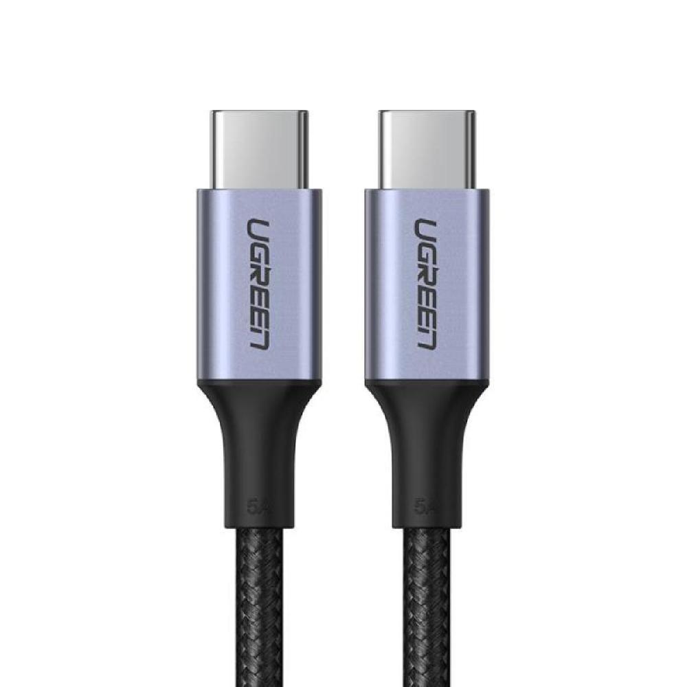 Ugreen US316 Braided USB 2.0 Cable USB-C male - USB-C 100W Black 2m (70429) (UGR70429)