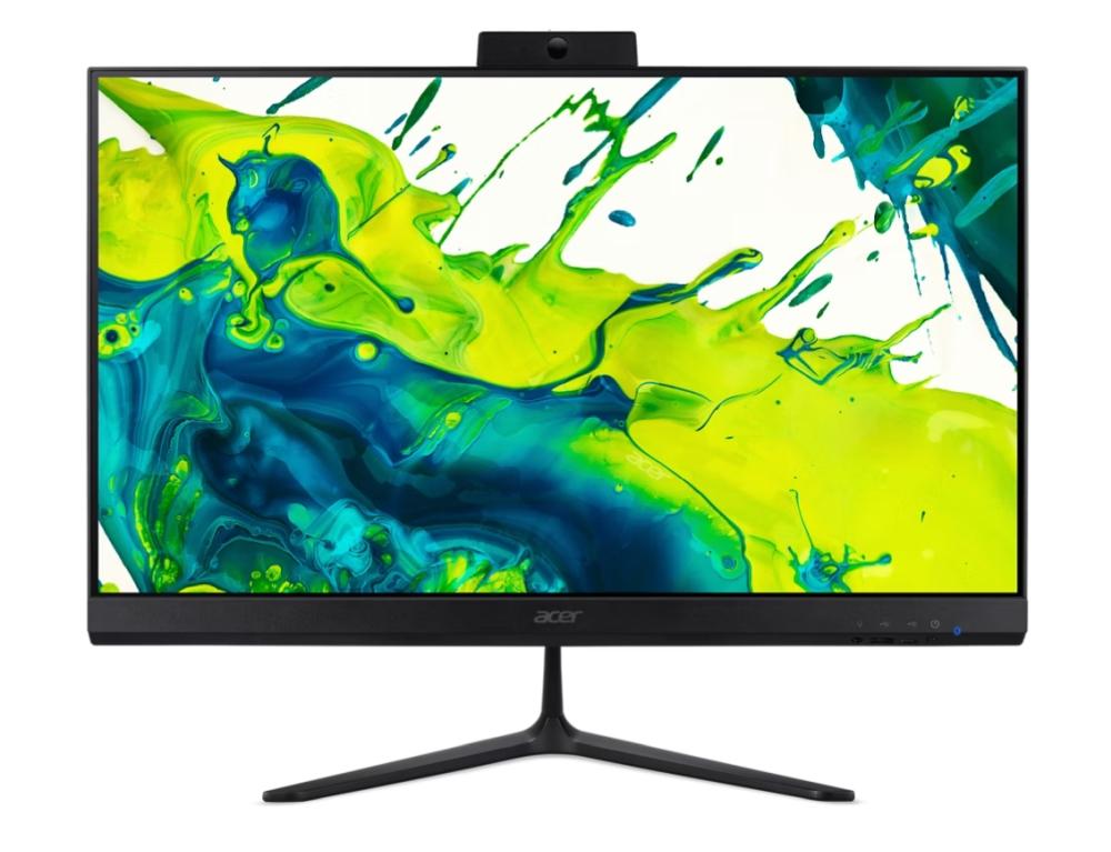 Acer Aspire C24-B, 23.8'' FHD IPS AiO 120Hz, Intel Core Ultra 5 115U (up to 4.20GHz, 10MB), 16GB DDR5 (1 slot free), 512GB SSD, no DVD, Intel UHD, HDMI, USB 3.2, USB 2.0, Type- C, RJ-45, WiFi 6, BT 5.0, Glan,Tilt, Cam+mic, KBD& Mouse USB, NO OS, Black | JAR Computers Acer Aspire C24-B, 23.8'' FHD IPS AiO 120Hz, Intel Core Ultra 5 115U (up to 4.20GHz, 10MB), 16GB DDR5 (1 slot free), 512GB SSD, no DVD, Intel UHD, HDMI, USB 3.2, USB 2.0, Type- C, RJ-45, WiFi 6, BT 5.0, Glan,Tilt, Cam+mic, KBD& Mouse USB, NO OS, Black
